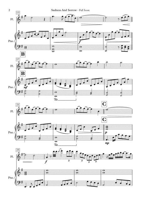 Sadness And Sorrow Naruto For Flute Solo And Piano Sheet Music Pdf