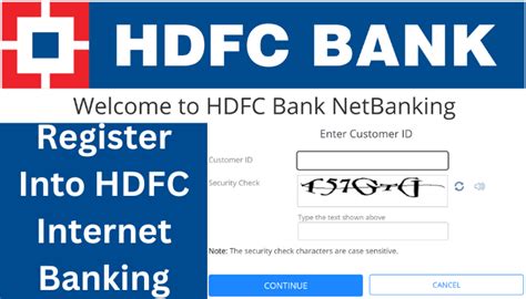 Hdfc Internet Banking Login Registration Reset Password