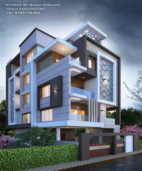 Modern Residential Building Elevation Designs Inspiring Home Design Idea