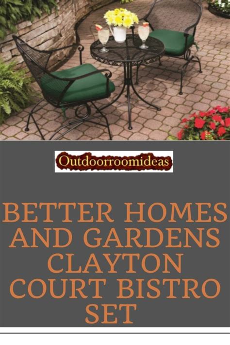 Better Homes And Gardens Clayton Court Black Wrought Iron Patio
