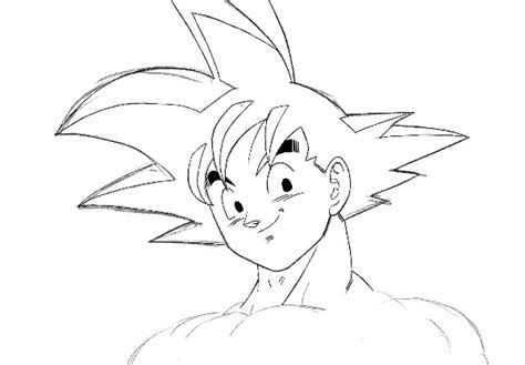 Como desenhar o Goku fácil passo a passo iniciantes