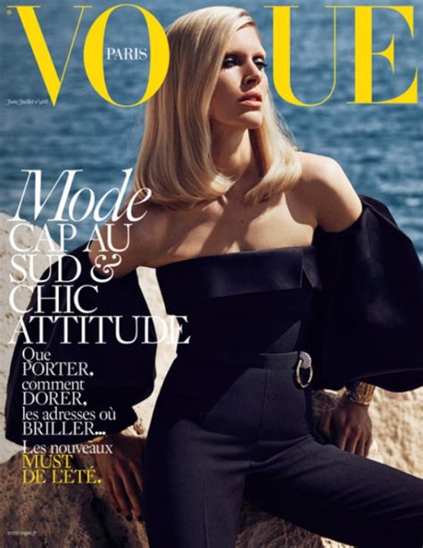 Słoneczna okładka VOGUE Paris z Iselin Steiro Edit miumag pl