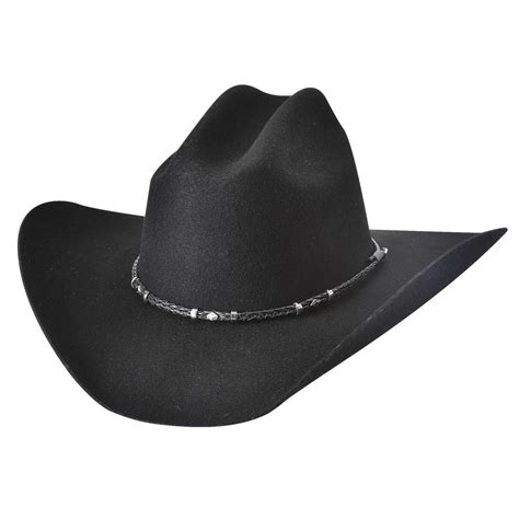 Chapeau Western Country Gholson 4x Noir Reference 17984