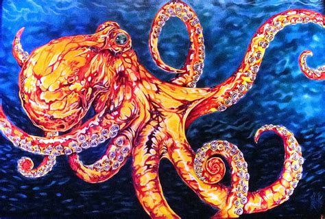 Hd Wallpaper Art Artwork Ocean Octopus Sea Sealife Underwater
