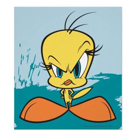 Angry Tweety Poster Zazzle Tweety Bird Drawing Tweety Bird Quotes