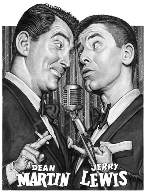 Martin And Lewis By Drew Friedman Fine Art Prints Jerry Lewis Celebrity