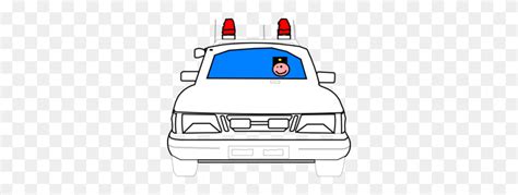 Police Car Clip Art Police Car Clipart Black And White FlyClipart
