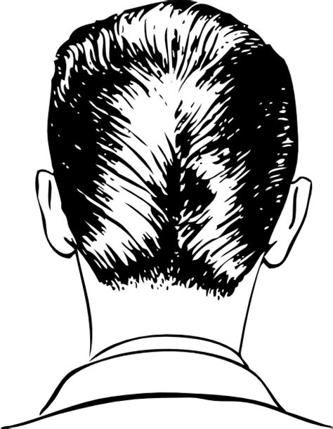 Drawing hair male hair reference more figure drawing is challenging. D A Haircut Rear View Clip Art at Clker.com - vector clip ...