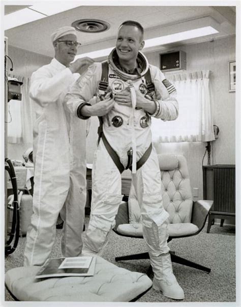 March 16 1966 Astronaut Neil Armstrong Suits Up For His Gemini 8