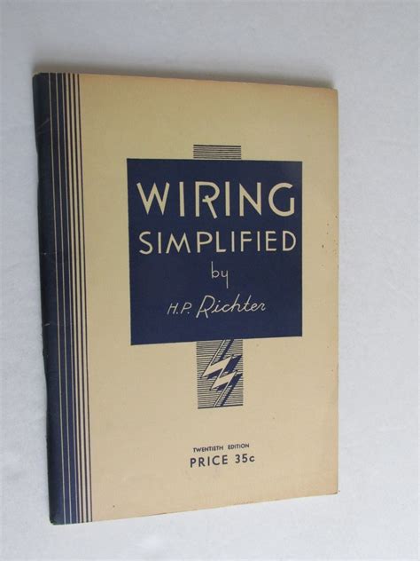 Sbc4 Vintage Wiring Simplified Electricians Guide Book Richter 1949