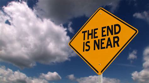 The End Is Near Sign Motion Background Storyblocks