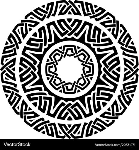 Pagan Mandala Symbol Royalty Free Vector Image