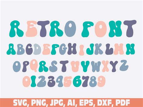 Retro Groovy Font Retro And Classic Font Vintage Font Procreate Font