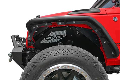 Dv8 Offroad Infend 01fbrl Front Inner Fenders With Led Rock Lights For