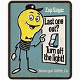 Items similar to Zap Says Turn Off the Light PSA Wall Decal #47779 on Etsy