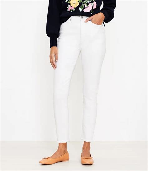 Womens Petite White Jeans Loft