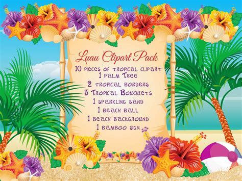 Luau Border  Joy Studio Design Gallery  Best Design