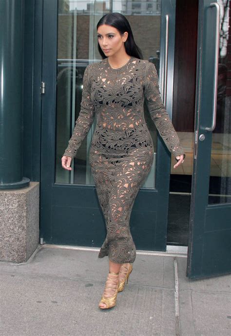 Kim Kardashian Exposes Bra And Knickers In Sheer Dress On Dinner With