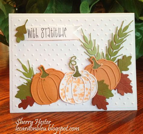 I like to add simple touches to make the day even more special. Le Cardon Bleu: Autumn Greetings