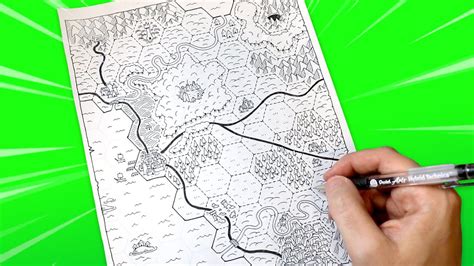 How To Design And Draw A Dandd Hex Map Includes Free Template Download