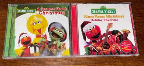 A Sesame Street Christmas Music Cd And Elmo Saves Christmas Holiday