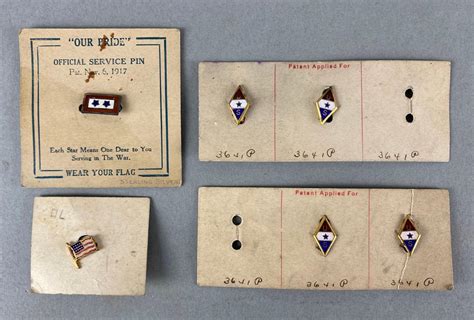 At Auction Group Of 6 Us Ww1 Ww2 Sweetheartservice Pins