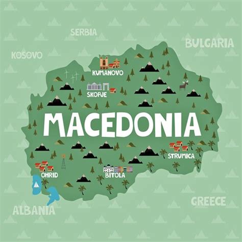 Macedonia Map Of Major Sights And Attractions OrangeSmile Com