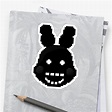 "Five Nights at Freddy's 2 - Pixel art - Shadow Bonnie" Stickers by ...