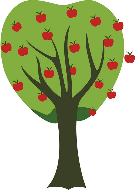 Apple Tree Vector Clipart Best