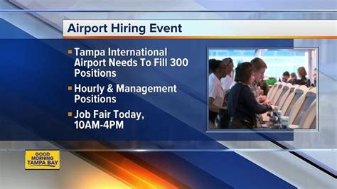 Tampa International Airport looking to fill nearly 300 jobs at job fair