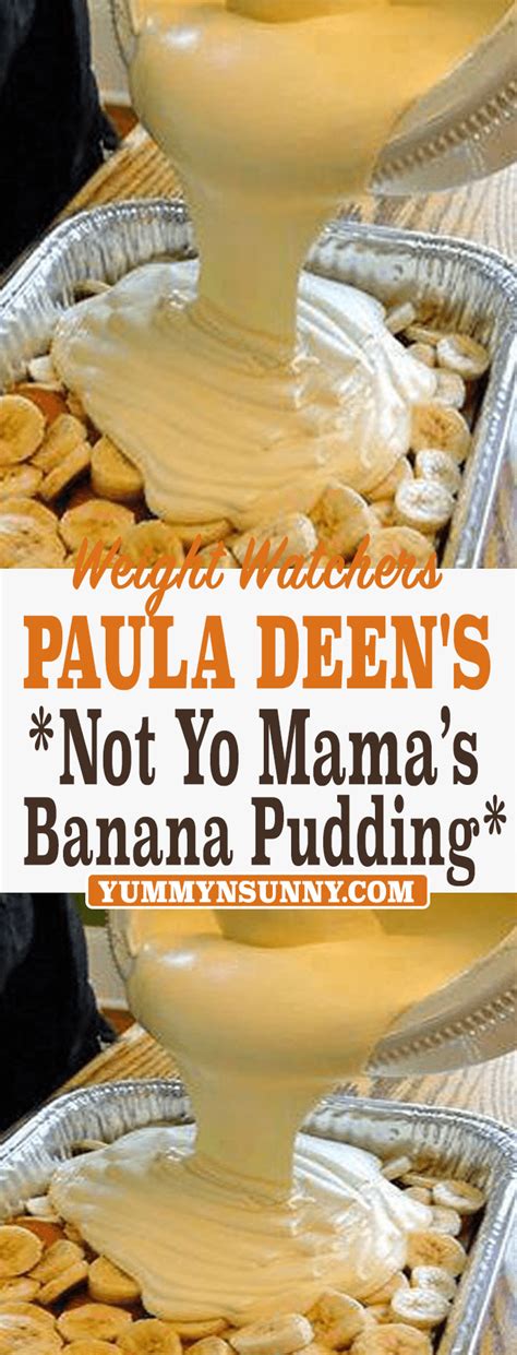 Using another bowl, combine the cream cheese and condensed milk together and mix until smooth. Paula Deen's "Not Yo' Mama's Banana Pudding" | Banana ...