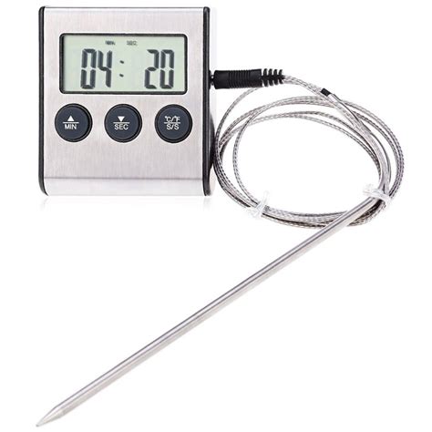 2017 Rushed Digital Thermometer Timer For Oven Free Digital Lcd Display