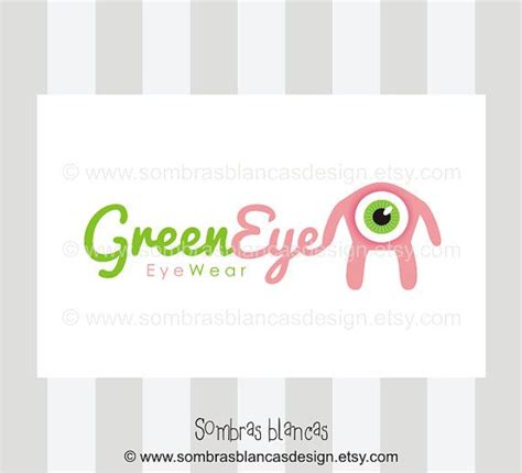 Ooak Premade Logo Design Green Eye Perfect For A Etsy Premade Logo