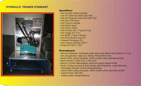 Automation Jaya Jual Trainer Hydraulic Standart Ipa