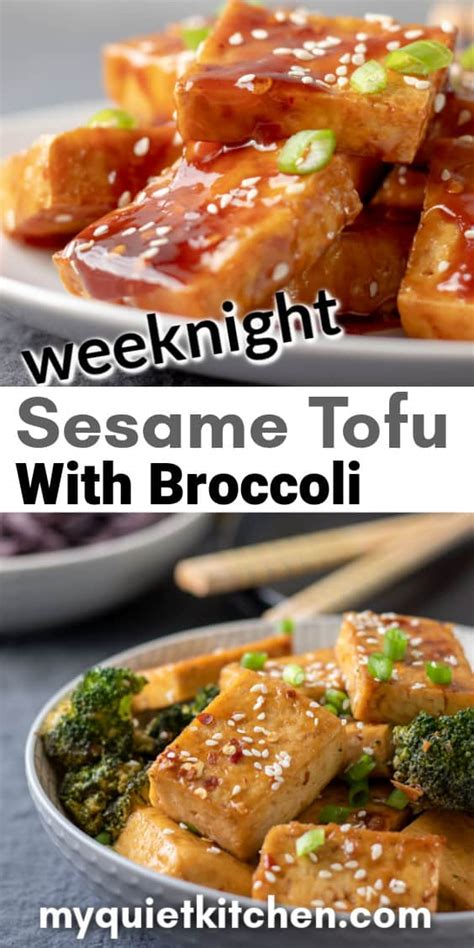 Sticky Sesame Tofu With Broccoli My Quiet Kitchen
