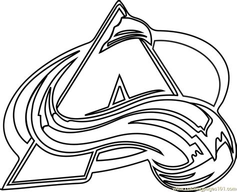Pittsburgh penguins logo nhl hockey sport coloring pages printable and coloring book to print for free. Colorado Avalanche Logo Coloring Page - Free NHL Coloring ...