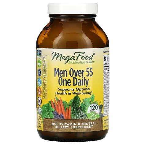 Megafood Men Over 55 One Daily 120 Tablets