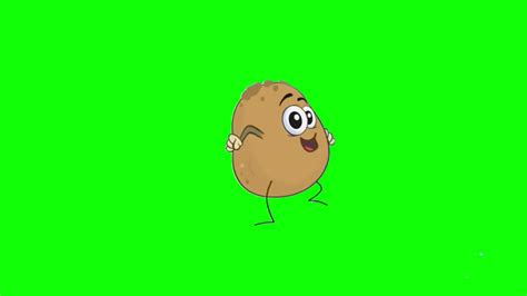 Cartoon Potato Green Screen Youtube