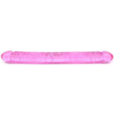 Double Ended Dildo In Pink Lesbian Sex Toys Double Dong