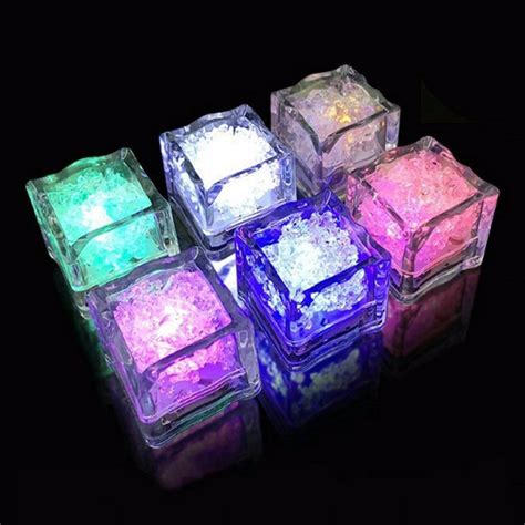 Multi Color Led Glow Ice Cube Fast Slow Flashing Led Light Up Ice Cube