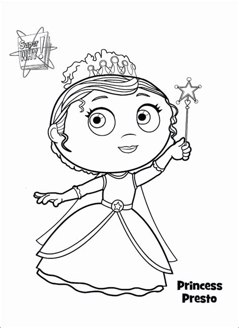 Super Why Coloring Pages Coloring Home
