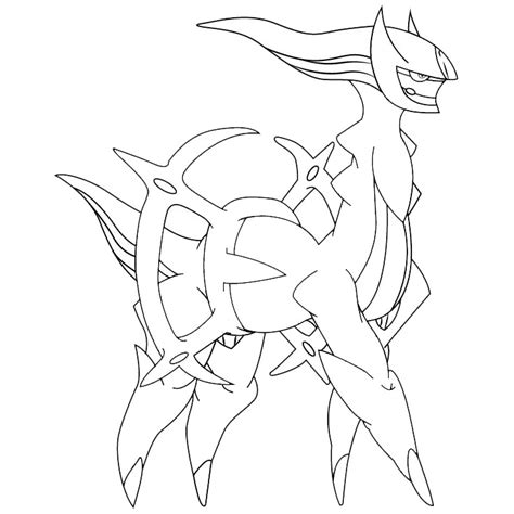 Pokemon Arceus Coloring Pages Az Sketch Coloring Page