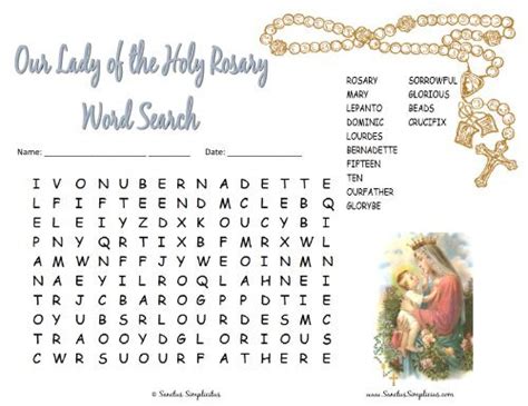 Printable Rosary Prayer For The Dead Printable Word Searches Reverasite