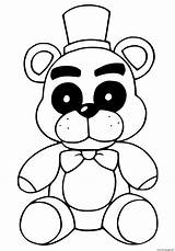 Coloring Pages Fredbear Printable Print Book sketch template
