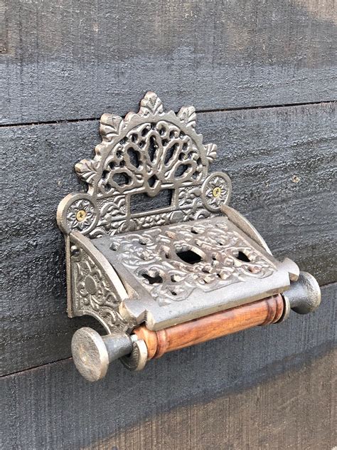 Victorian Vintage Toilet Roll Holder With Lid Etsy