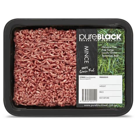 Pure Black Beef Mince 500g Woolworths