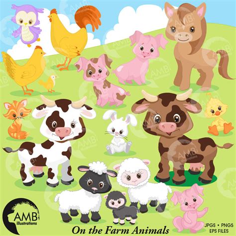 Farm Animals Clipart Farm Clip Art Barnyard Animals