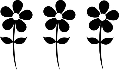Free Daisy Flower Silhouette Svg Svg Png Eps Dxf File