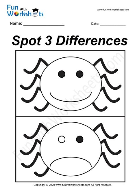 Easy Spot The Difference Printable Printable Word Searches