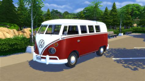 Modern Crafter Cc The Sims 4 1965 Volkswagen Bus Polycount